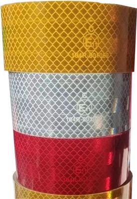 5cm*50m RTLITE 금속화 슈퍼 접착제 ECE 104R 안전 경고 스티커 대형 트럭용 반사 테이프