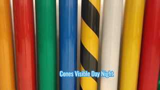 RA2 유리 구슬 교통 장벽 콘 슬리브 표지판 용 자체 접착 반사 테이프 스티커